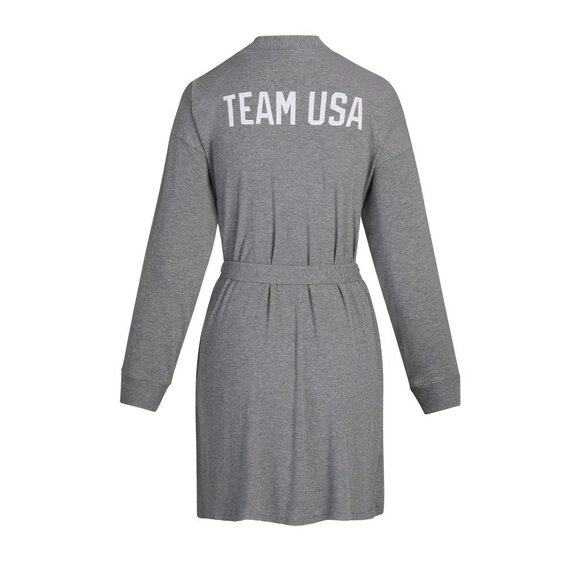SKIMS Soft Lounge Robe Team USA Heather Gray XL - Picture 3 of 12